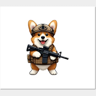 Tactical Corgi Posters and Art